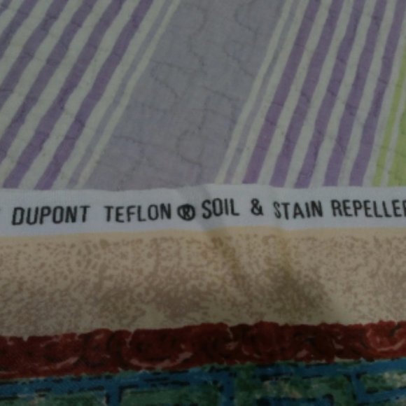 Upholstery Fabric By The Yard Tan Flowers Ann-Long Lee Dupont Stain Repellant - Picture 8 of 9